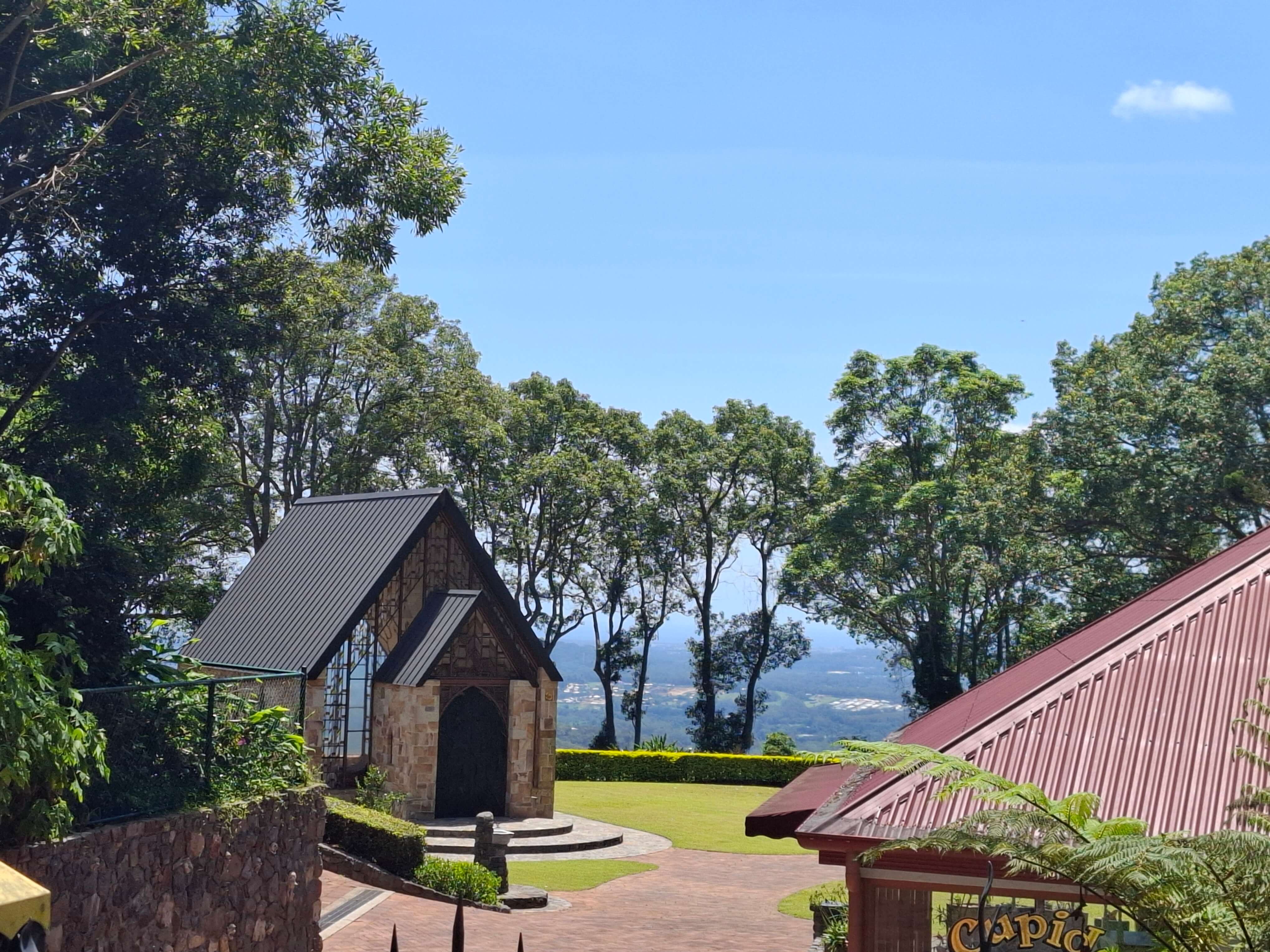 View over hinterland from Montville chaple
