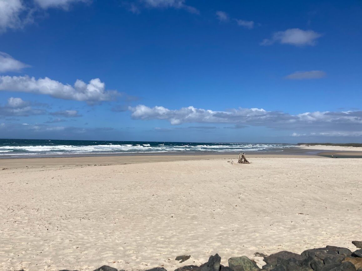 Australian beach landscape in winter